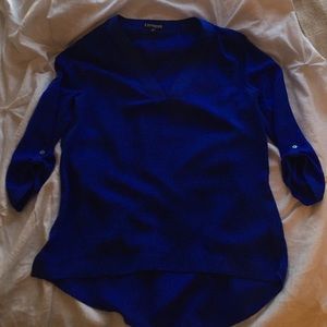 Cobalt/Royal blue express V neck top