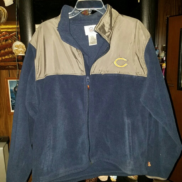 Unisex chicago bears zip up jacket.