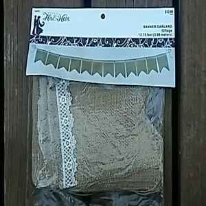 Burlap garland
