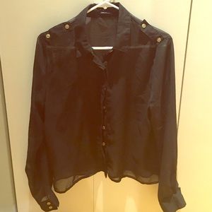 Long Sleeved Sheer Top