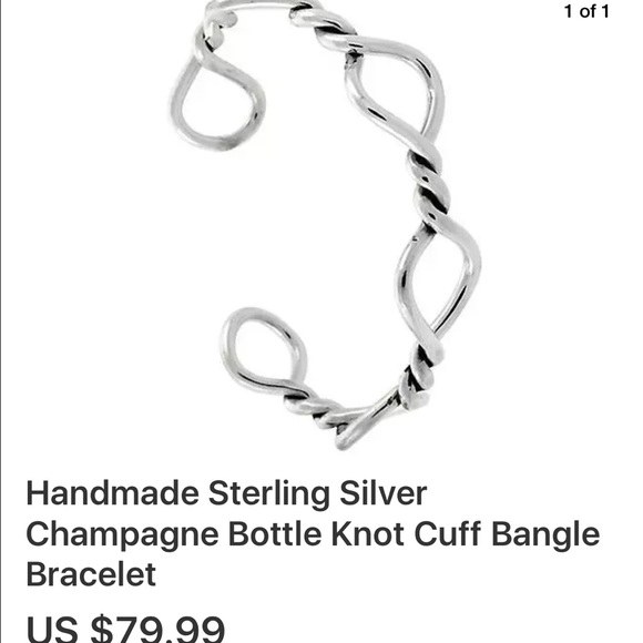 🛑Sterling Silver Bangles Bracelet Cuff🛑 - Picture 4 of 5