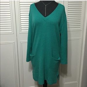 NWT Bcbgmaxazria Green Sweater Dress long sleeve