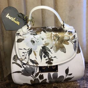 HP Floral metallic shimmer purse 