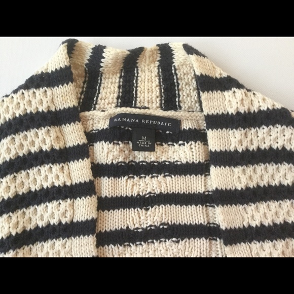 Banana Republic open cardigan in stripe