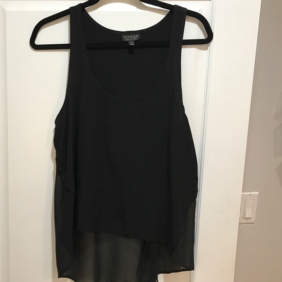 Topshop top with mesh back