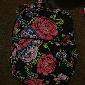 Floral quilted back pack