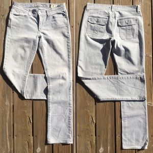 GAP “Straight” Light Grey Stretch Jeans Sz 6