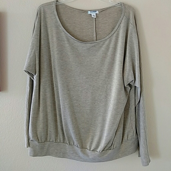 Gray and gold sheened shirt
