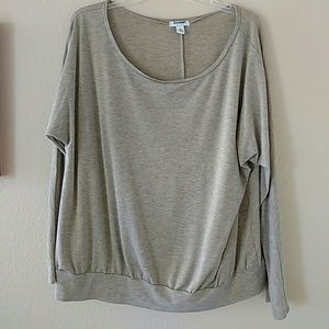 Gray and gold sheened shirt