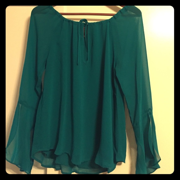 Green blouse