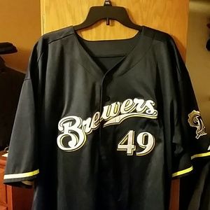 Yovani Gallardo Milwaukee Brewers Jersey