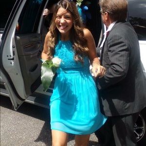 DAVIDS BRIDAL HALTER DRESS