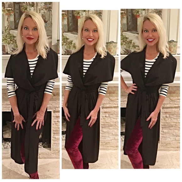 Jackets & Blazers - 🎉💃Long tie front duster vest! 💋 LAST 2