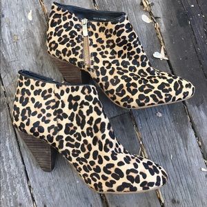 Leopard Heeled Booties