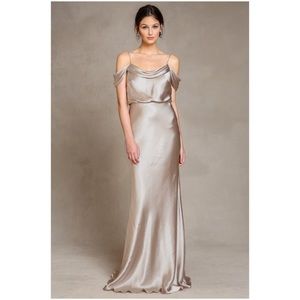 Jenny Yoo Sabine Dress in Liquid Charmeuse