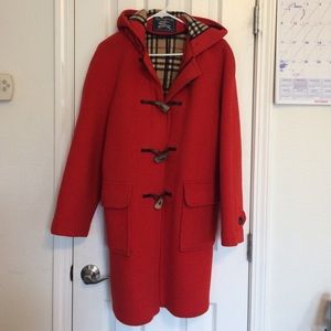 Burberry 100% Wool Toggle Coat