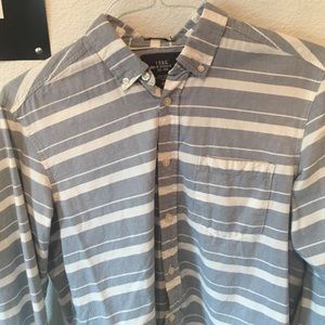 Blue striped shirt