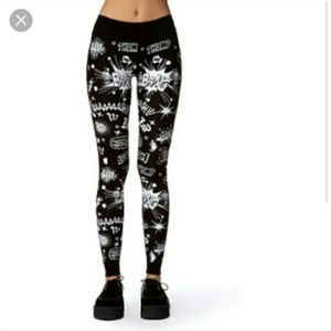 Like new-Forever 21 graphic comic leggings