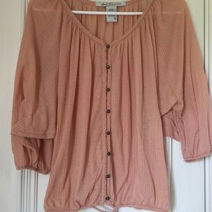 American Rag Pink Dolman sleeve blouse