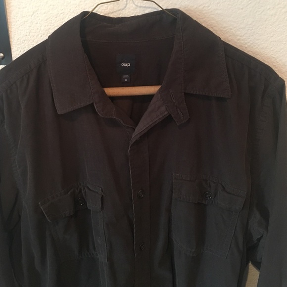 Dark brown long sleeved shirt from Gap