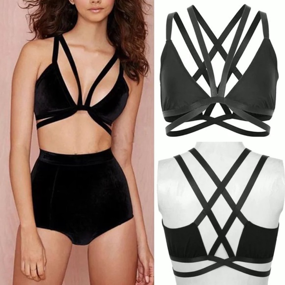 Black Strappy Bralette
