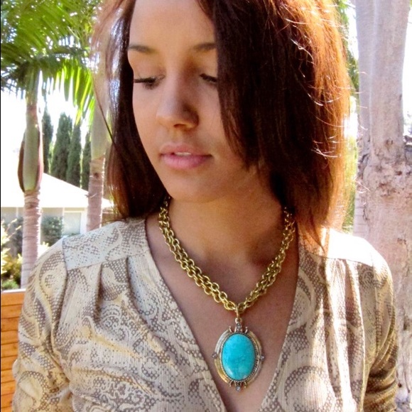 Oval Semi-precious Necklace with Swarovski