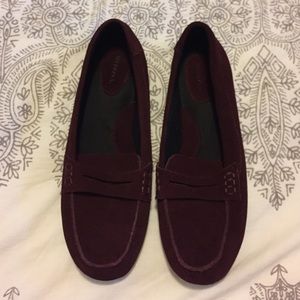 Burgundy loafers