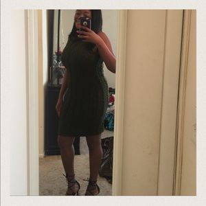 Plus Size Mock Neck Sweater Dress