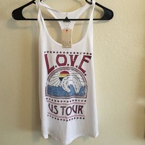 Billabong Racerback White Tank Top