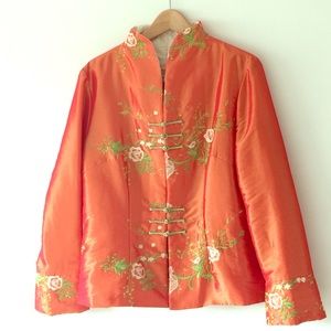 Brick Orange Lightweight Quilted Jacket