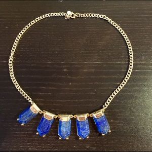 Ann Taylor gold and blue necklace