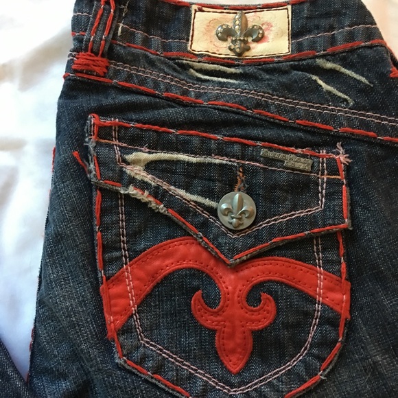 ‼️SOLD‼️ Laguna Beach Jean Co. Red Stitch Jeans