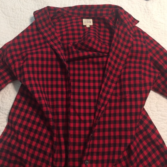 Black and Red JCrew Flannel