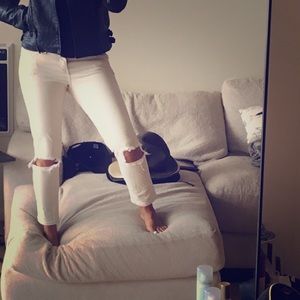 Current Elliot Distressed Denim Jeans