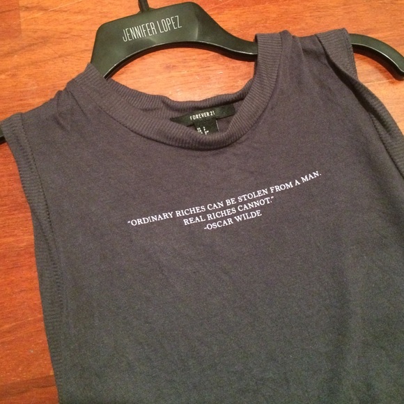 Forever 21 Graphic Tank Oscar Wilde - Picture 1 of 2