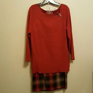 Sweater & skirt set