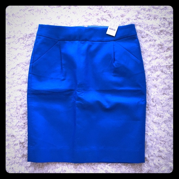 J. Crew Factory Dresses & Skirts - Blue JCrew Factory Pencil Skirt