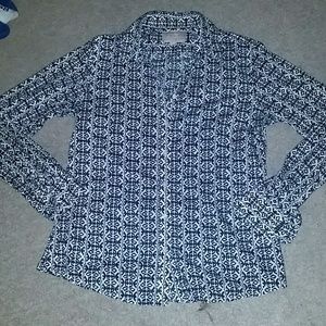 Banana Republic print button up