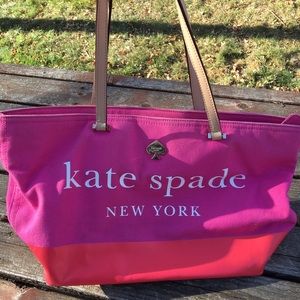 Kate Spade canvas logo Tote