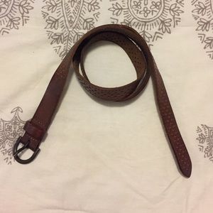 Leather belt