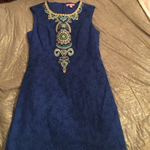 Lilly Pulitzer Valentina embroidered shift dress