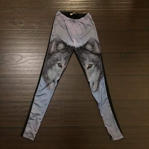 Wolf Print Leggings