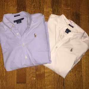 2 Ralph Lauren button down collared shirts!