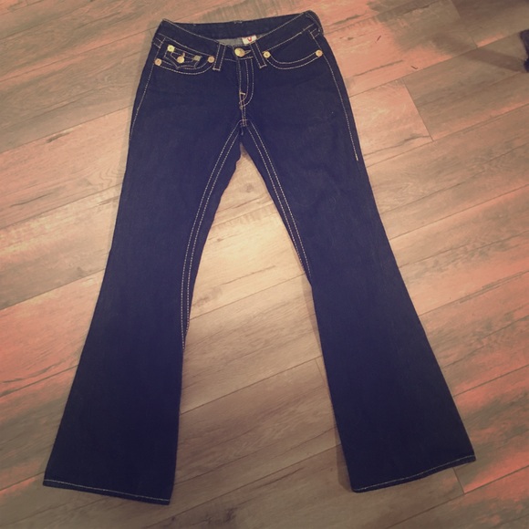 True Religion Gold Thread Jeans Size 28