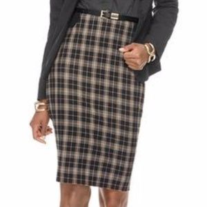 Plaid Pencil Skirt - perfect for fall!