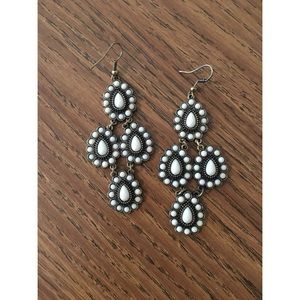 Pretty white earrings!