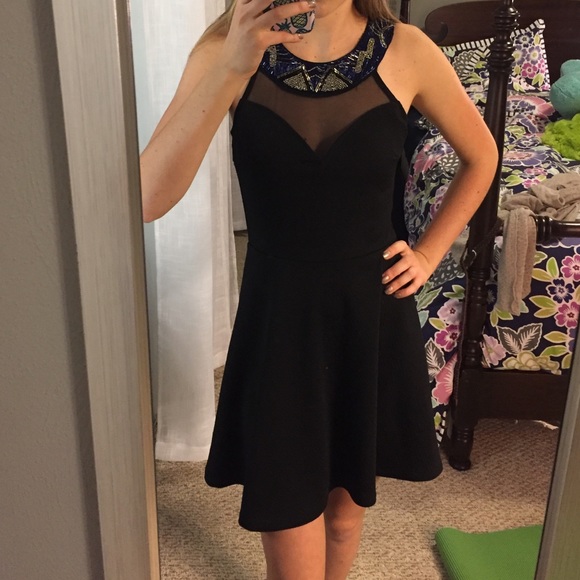 black semi-formal dress