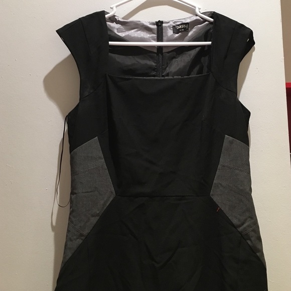 Square neck dress black/gray - Picture 2 of 2