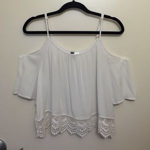 White Off the Shoulder Top