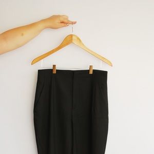 Zara Woman High-waisted Pleated Trousers